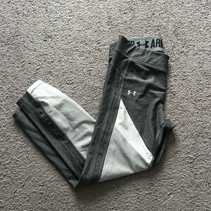 Under Armour Charcoal and White Athletic Leggings